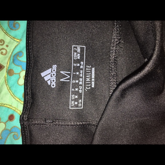 SOLD NWT Adidas ClimaLite Black Leggings (M) - Picture 7 of 8